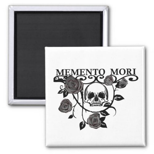 memento mori flower magnet