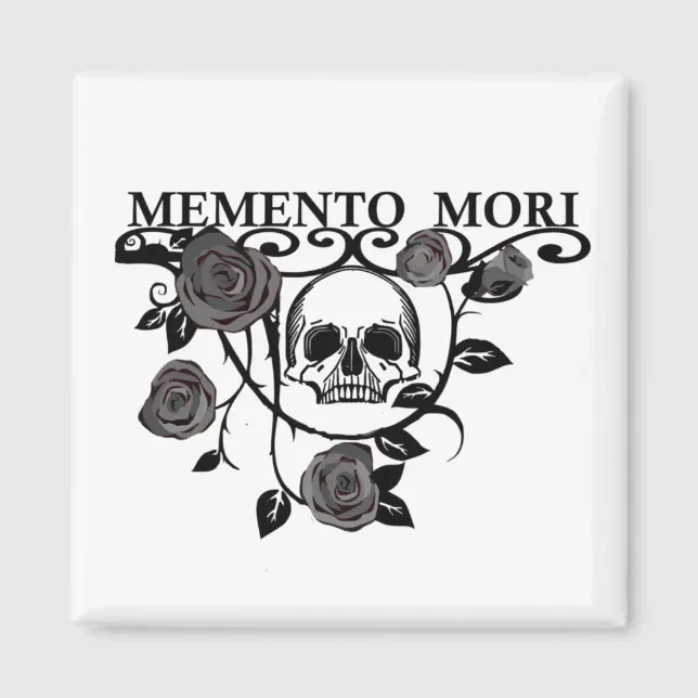 memento mori flower magnet | Zazzle