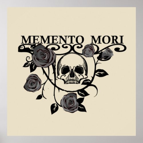 memento mori flower poster