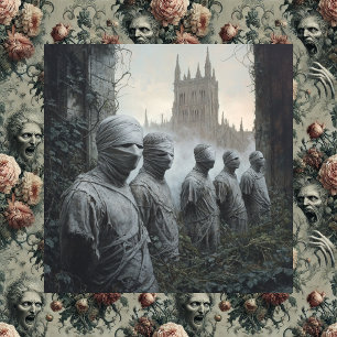 Memento Mori Garden — Gothic Canvas Print