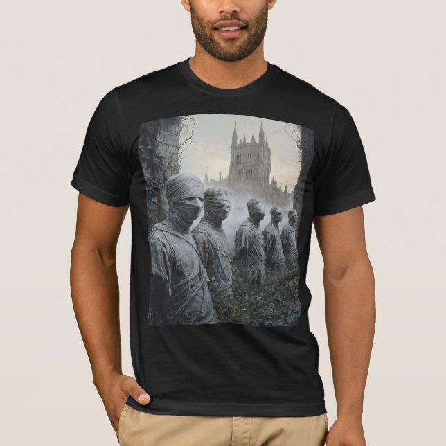 Memento Mori Garden  — Gothic Wearable Art T-Shirt (Front)