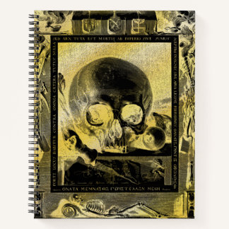 Memento Mori Gothic Gold Alchemy Book of Shadows