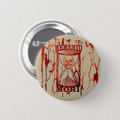 memento mori hourglass button