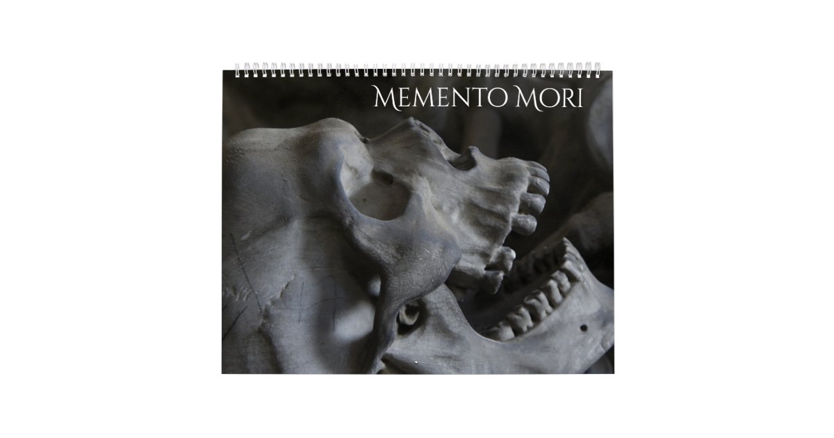 Memento Mori Human Bones Calendar