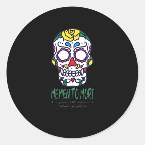 Memento Mori I To Die Remember Death Classic Round Sticker