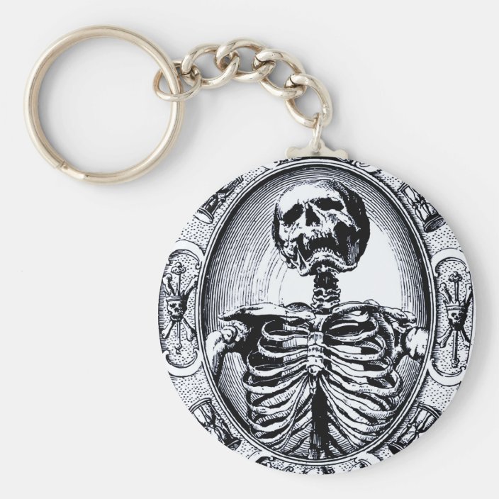 Memento Mori Keychain | Zazzle.com