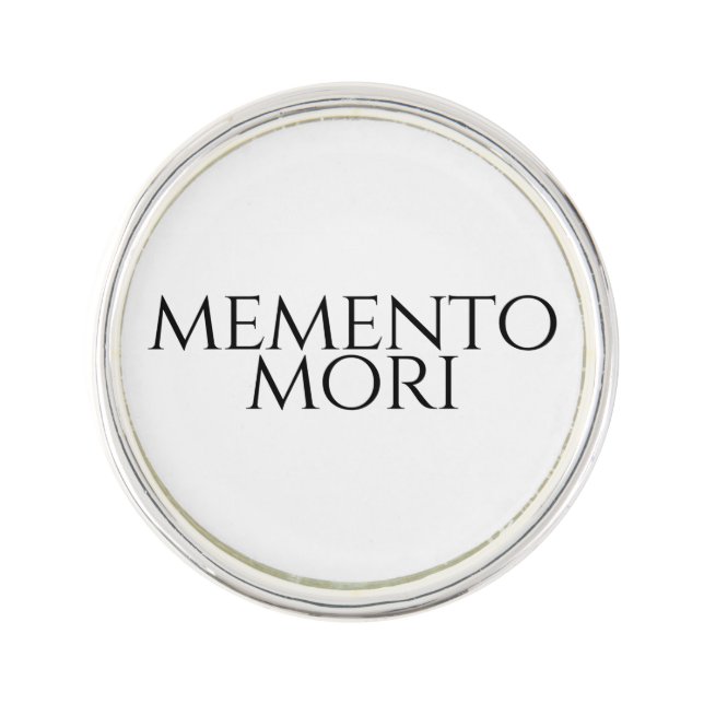 Memento Mori Lapel Pin (Front)