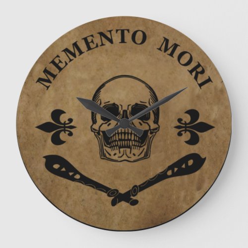 Memento mori large clock