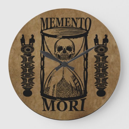 Memento mori large clock