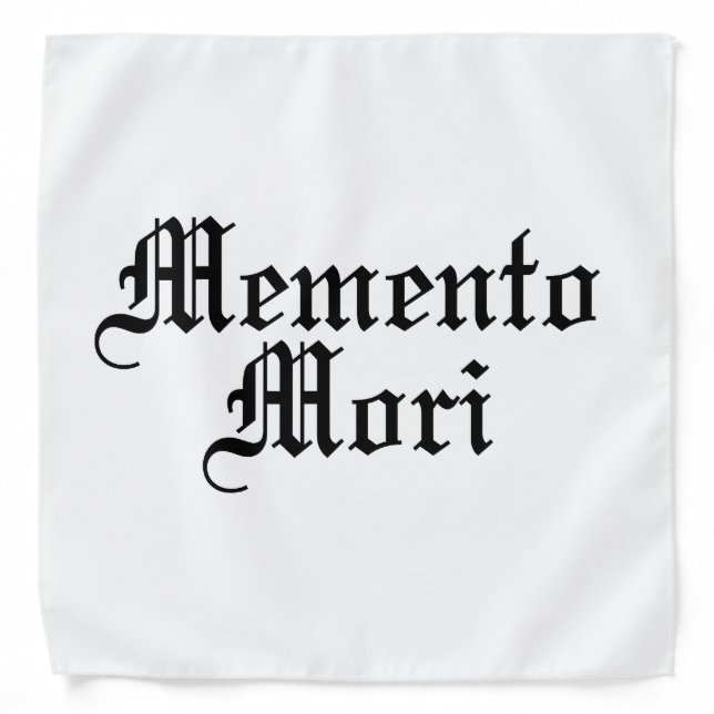 Memento Mori - Latin Phrase Bandana (Front)