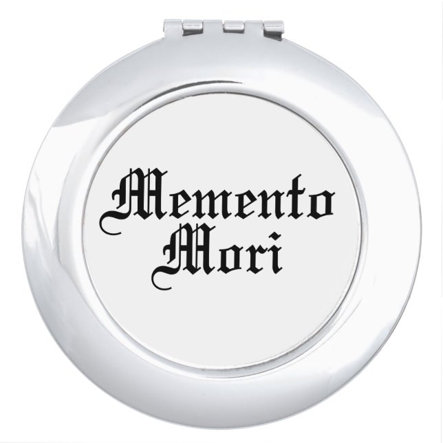 Memento Mori - Latin Phrase Compact Mirror (Front)