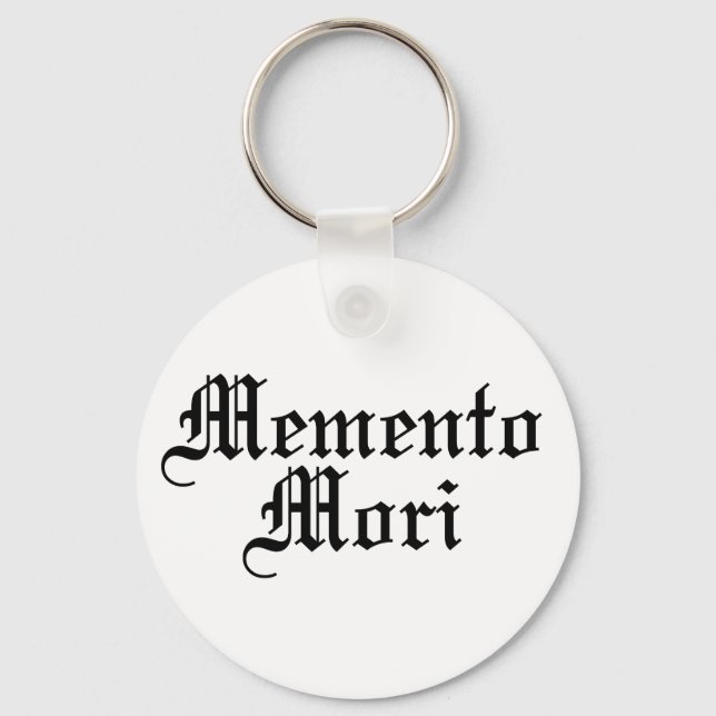 Memento Mori - Latin Phrase Keychain (Front)