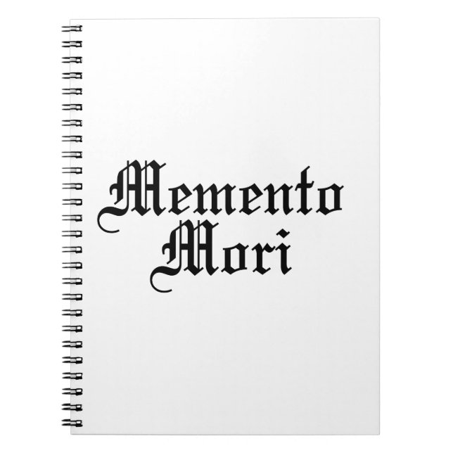 Memento Mori - Latin Phrase Notebook (Front)