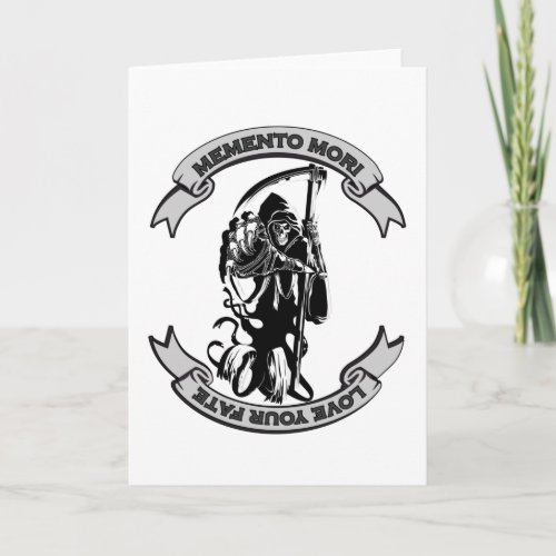 MEMENTO MORI Love Your Fate Grim Reaper Card