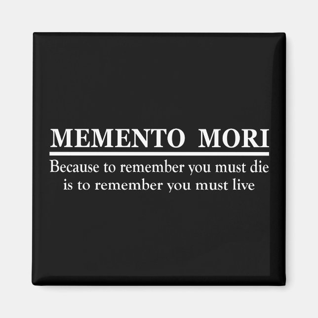 Memento mori magnet (Front)