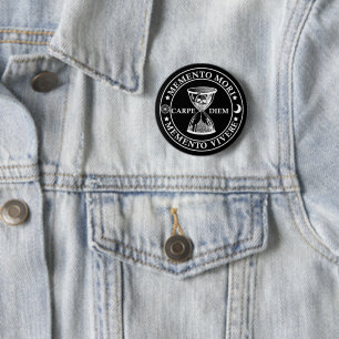 Memento mori memento vivere button