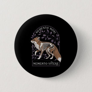 Memento Mori Memento Vivere _ Philosophy & Lat Button