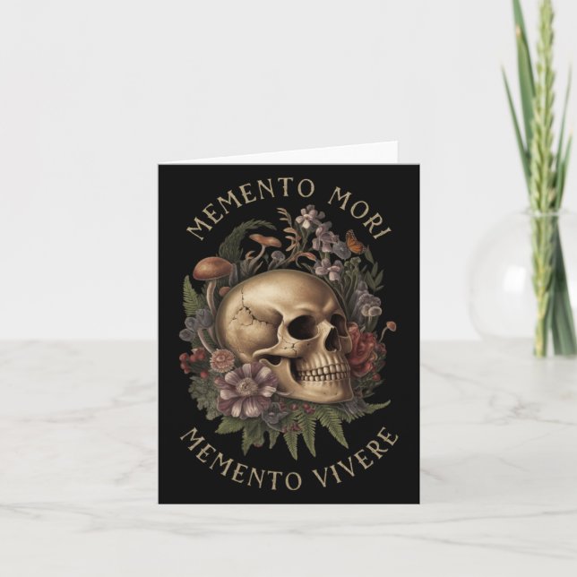 Memento Mori Memento Vivere _ Philosophy &amp; Lat Card (Front)