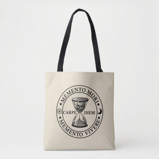 Memento mori memento vivere tote bag (Front)