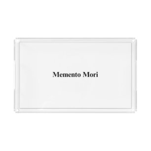 Memento Mori Minimalist Organizer Tray