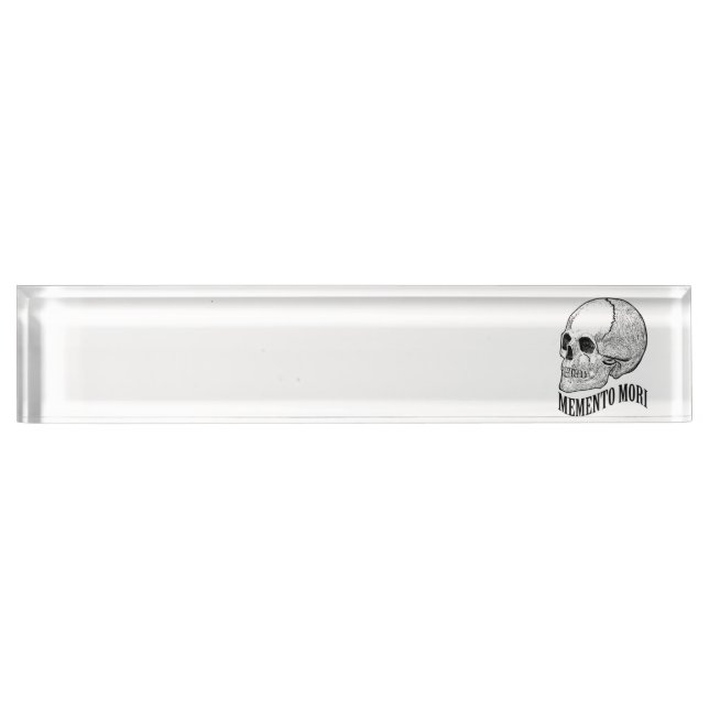 Memento mori name plate (Front)