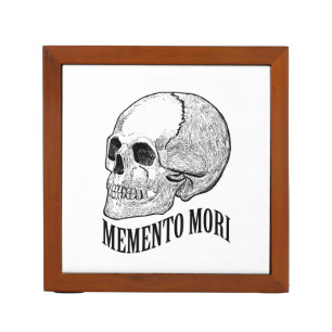 Memento mori pencil holder