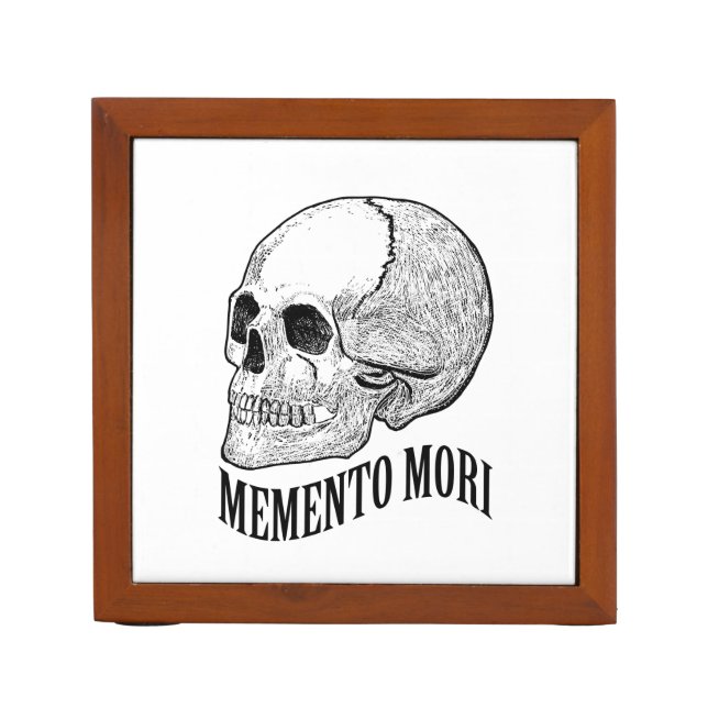 Memento mori pencil holder (Front)