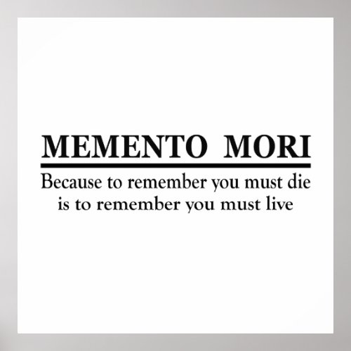 memento mori poster