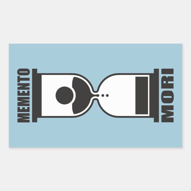 Memento Mori Rectangular Sticker (Front)