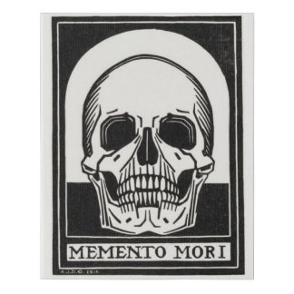 Memento mori - Remembering Death Faux Canvas Print