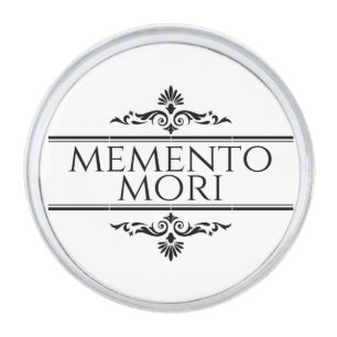 Memento Mori Silver Finish Lapel Pin