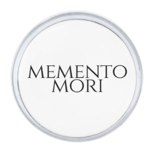 Memento Mori Silver Finish Lapel Pin