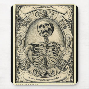 Memento Mori Skeleton Gothic Mousepad - Customized