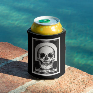 Memento Mori Skull Art Can Cooler