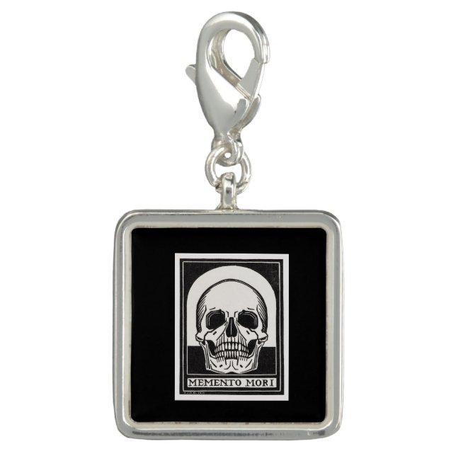 Memento Mori Skull Art Charm (Front)