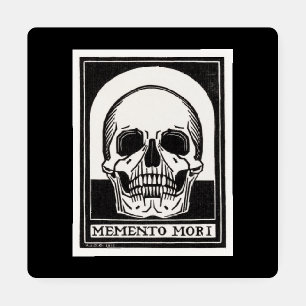 Memento Mori Skull Art Coaster Set