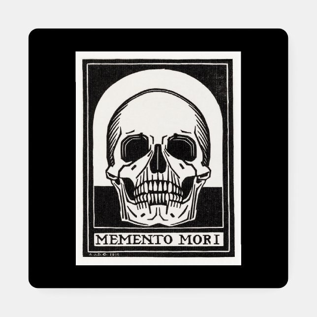 Memento Mori Skull Art Coaster Set (Single)