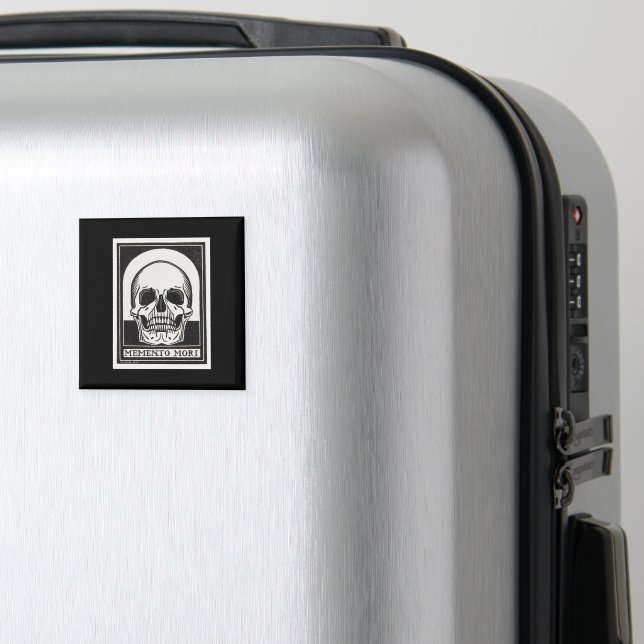 Memento Mori Skull Art Magnet (In Situ (Luggage))