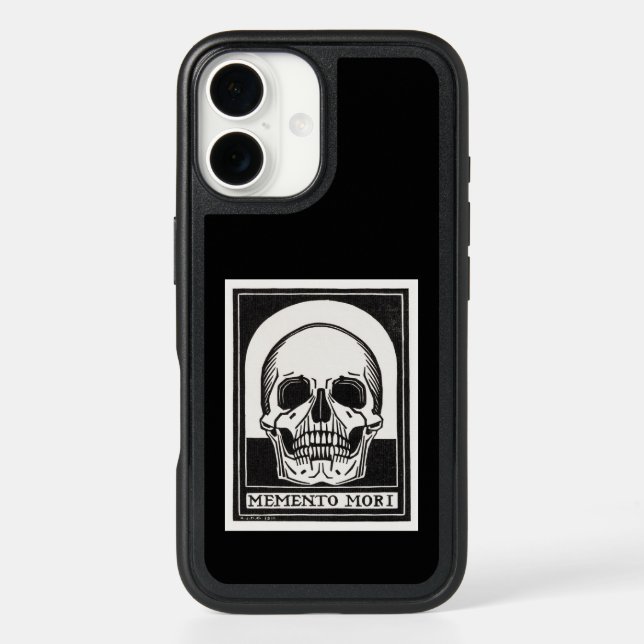 Memento Mori Skull Art Otterbox iPhone Case (Back)