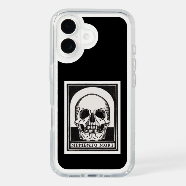 Memento Mori Skull Art Speck iPhone Case (Front)
