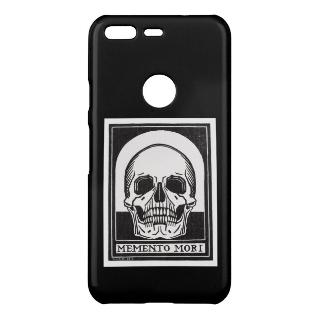 Memento Mori Skull Art Uncommon Google Pixel Case (Back)