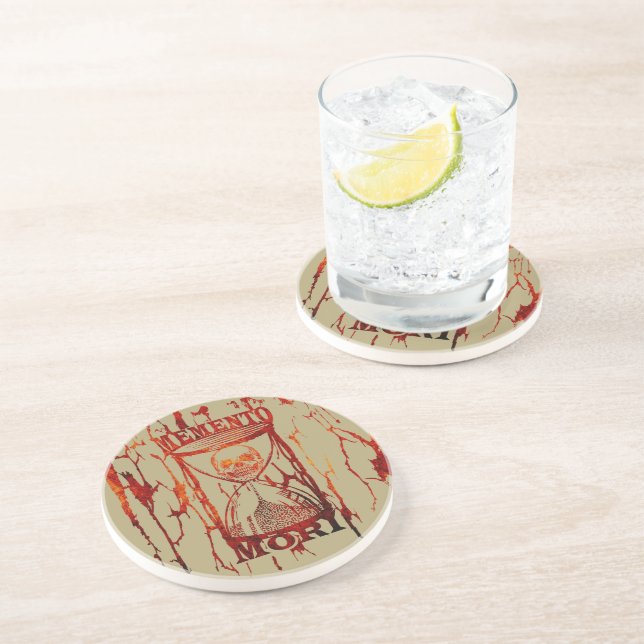 Memento mori skull  coaster (Side)