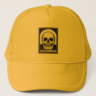 Memento Mori Skull Illustration Trucker Hat