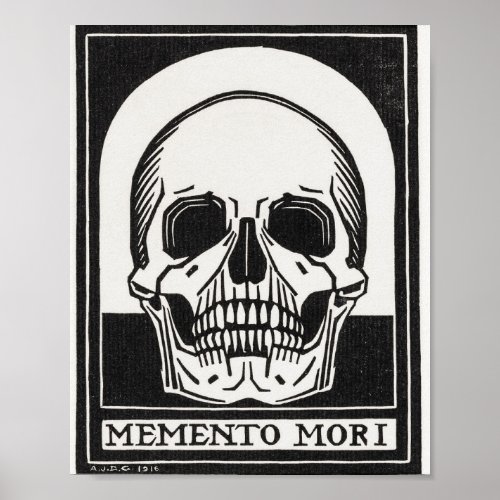 Memento Mori _ Skull  _ Julie De Graag Poster