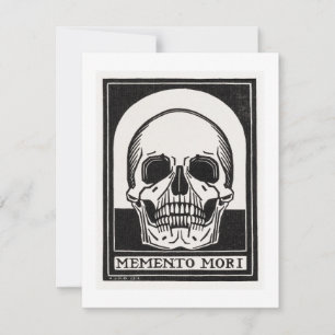 Memento Mori Skull Note Card