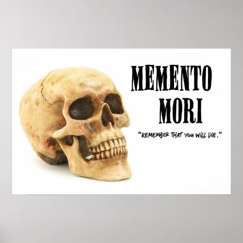 Memento Mori _ Skull Poster