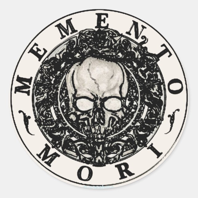Memento Mori Skull Sticker (Front)