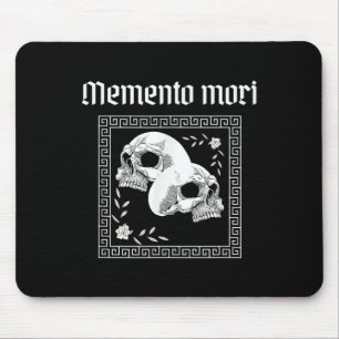 Memento Mori Skull Stoic Philosophy Men Women Lati Mouse Pad