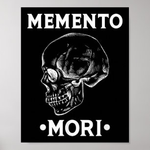 Memento Mori Skull Stoicism Philosophy Poster