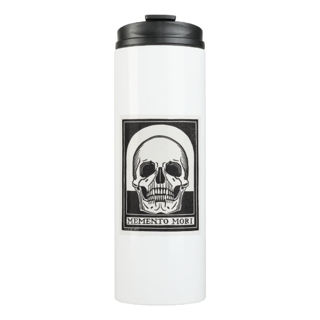 Memento Mori Skull Thermal Tumbler (Front)